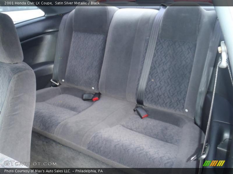 Satin Silver Metallic / Black 2001 Honda Civic LX Coupe