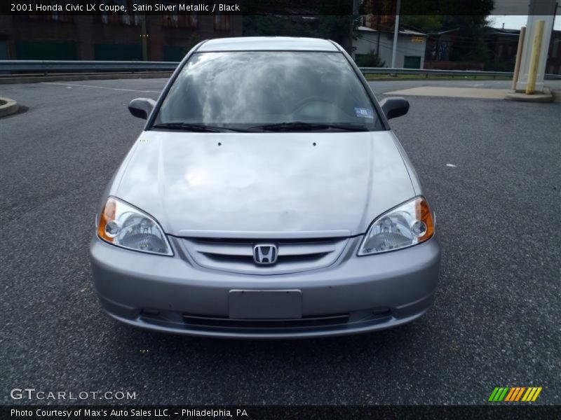 Satin Silver Metallic / Black 2001 Honda Civic LX Coupe