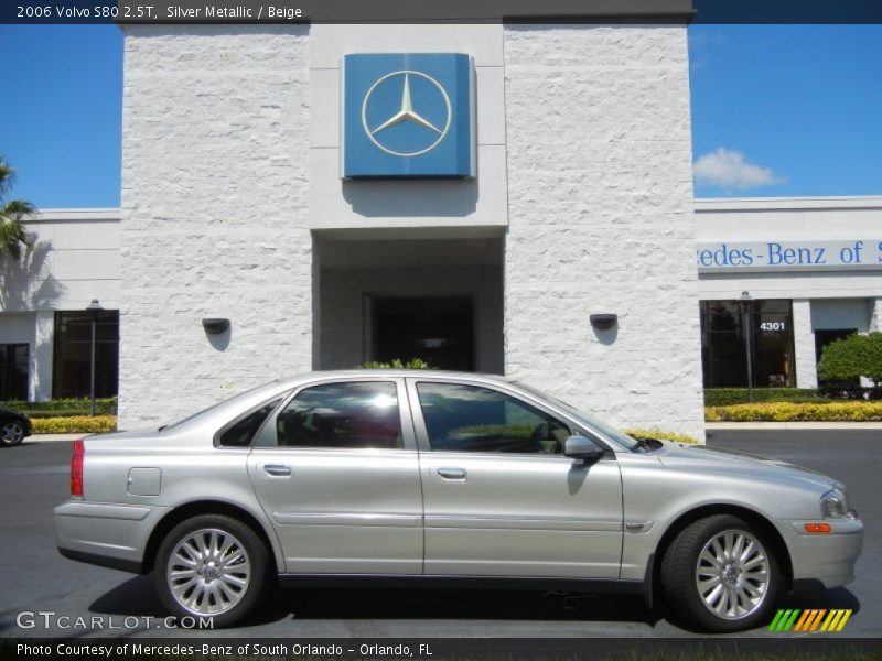 Silver Metallic / Beige 2006 Volvo S80 2.5T