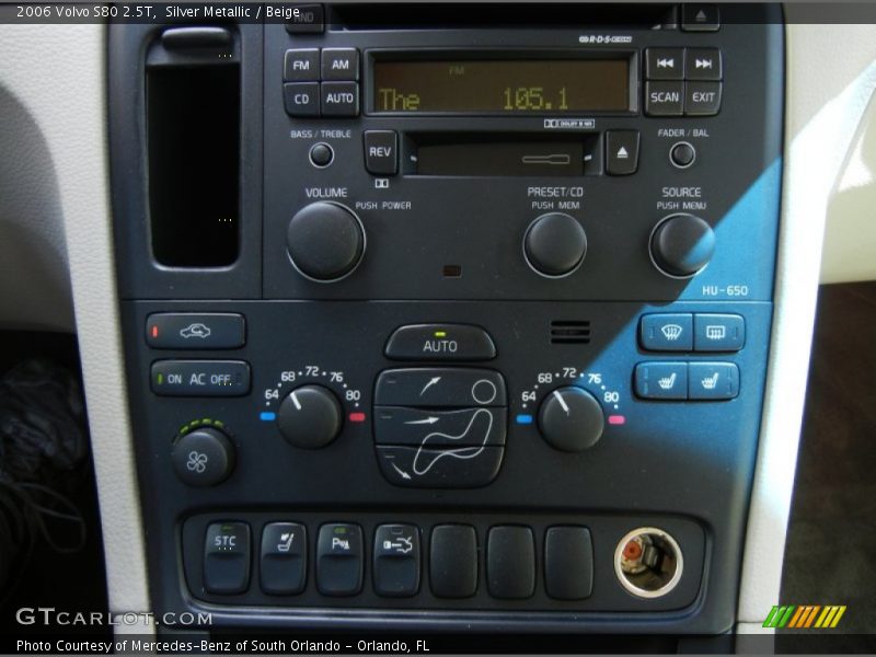 Controls of 2006 S80 2.5T