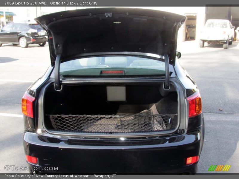Obsidian Black / Light Gray 2009 Lexus IS 250 AWD