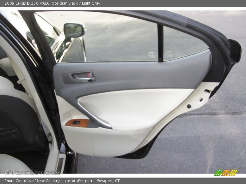 Obsidian Black / Light Gray 2009 Lexus IS 250 AWD