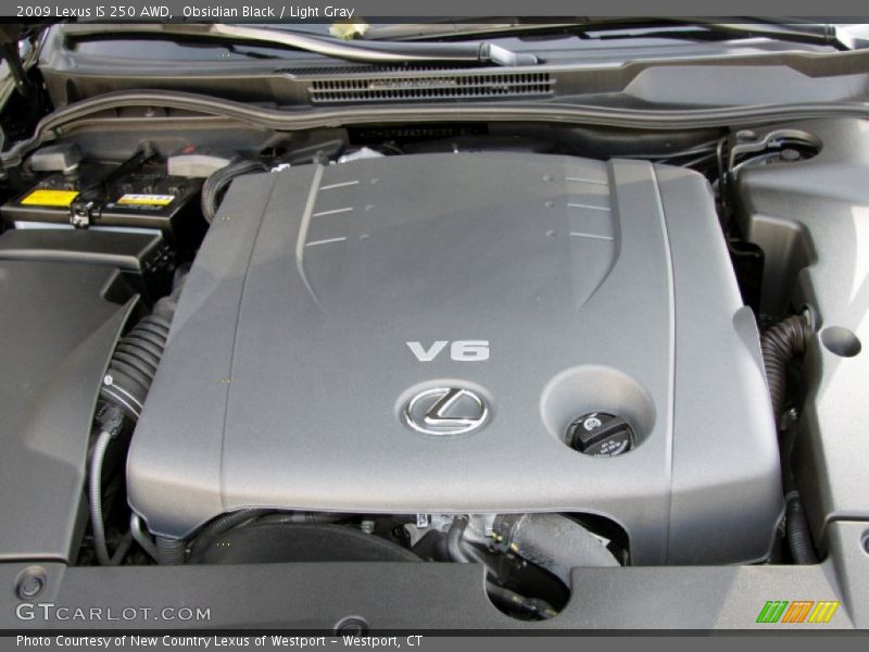 Obsidian Black / Light Gray 2009 Lexus IS 250 AWD
