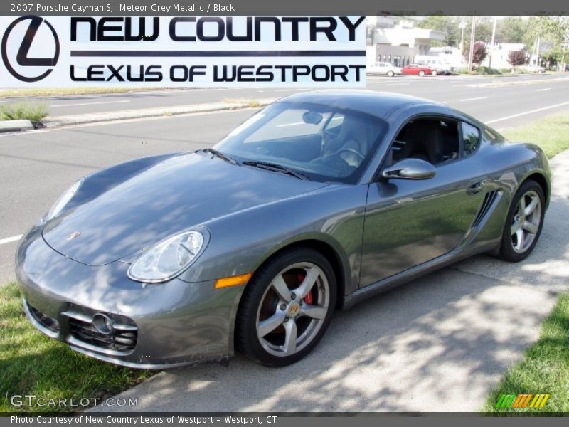 Meteor Grey Metallic / Black 2007 Porsche Cayman S