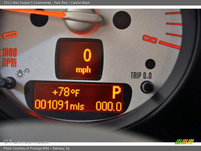 Pure Red / Carbon Black 2011 Mini Cooper S Countryman