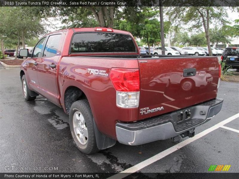 Salsa Red Pearl / Graphite Gray 2010 Toyota Tundra TRD CrewMax