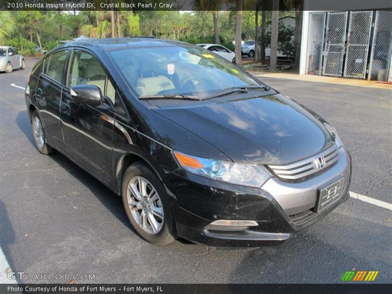 Crystal Black Pearl / Gray 2010 Honda Insight Hybrid EX