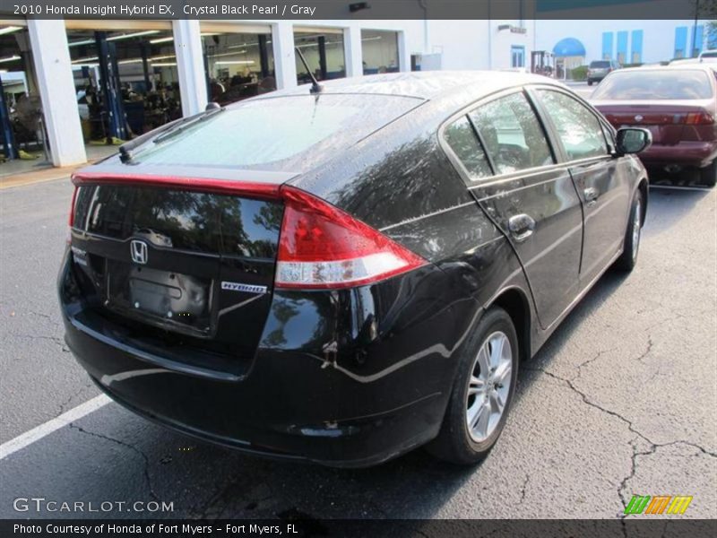 Crystal Black Pearl / Gray 2010 Honda Insight Hybrid EX
