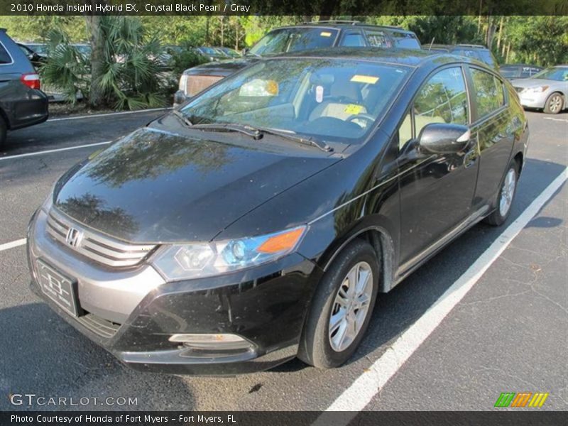 Crystal Black Pearl / Gray 2010 Honda Insight Hybrid EX