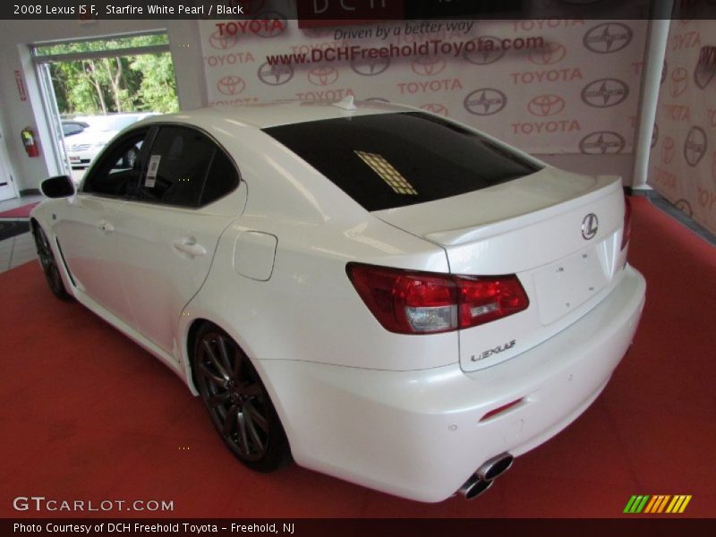 Starfire White Pearl / Black 2008 Lexus IS F