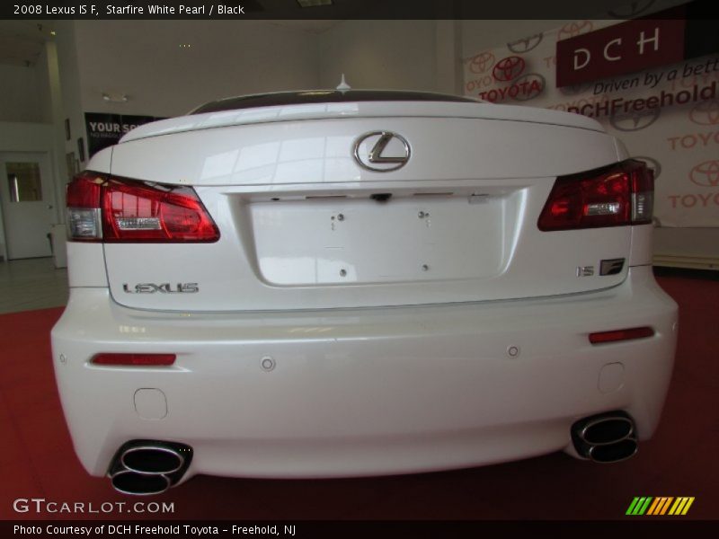 Starfire White Pearl / Black 2008 Lexus IS F