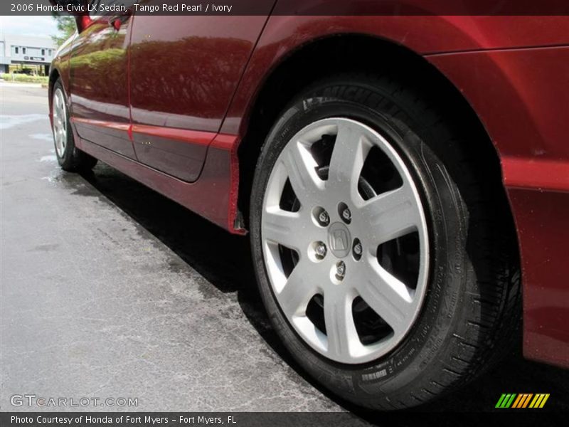 Tango Red Pearl / Ivory 2006 Honda Civic LX Sedan