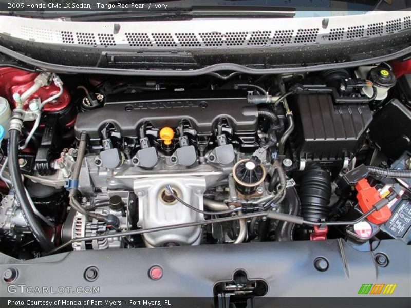 Tango Red Pearl / Ivory 2006 Honda Civic LX Sedan