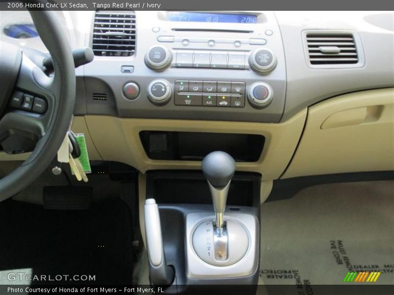Tango Red Pearl / Ivory 2006 Honda Civic LX Sedan