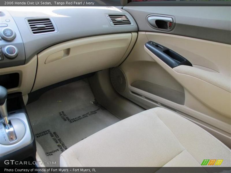 Tango Red Pearl / Ivory 2006 Honda Civic LX Sedan