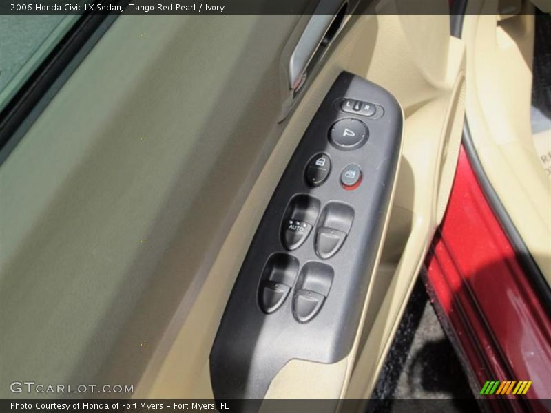 Tango Red Pearl / Ivory 2006 Honda Civic LX Sedan