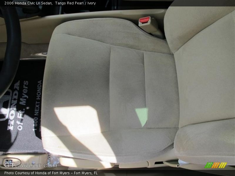 Tango Red Pearl / Ivory 2006 Honda Civic LX Sedan