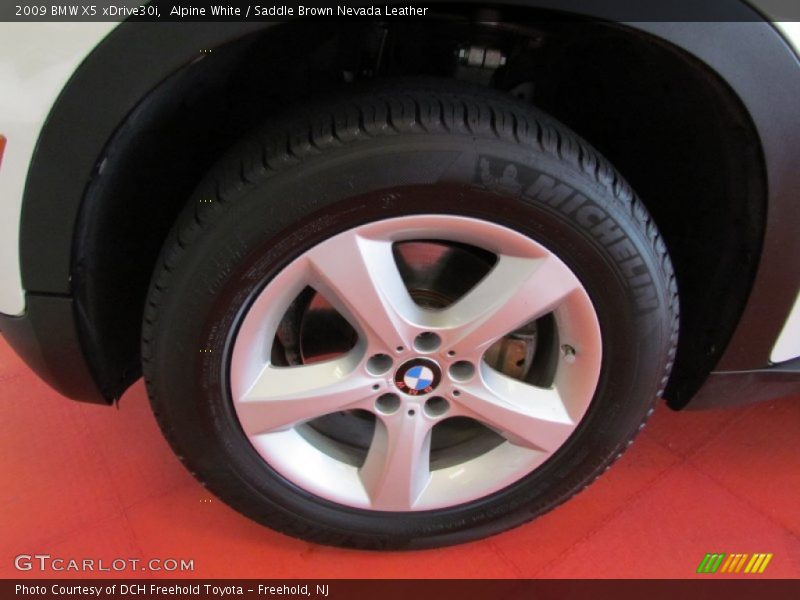 Alpine White / Saddle Brown Nevada Leather 2009 BMW X5 xDrive30i