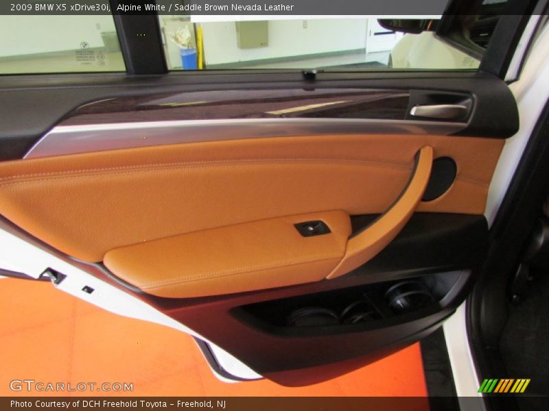 Alpine White / Saddle Brown Nevada Leather 2009 BMW X5 xDrive30i