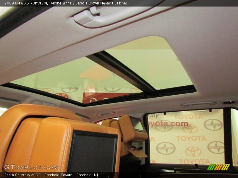 Alpine White / Saddle Brown Nevada Leather 2009 BMW X5 xDrive30i
