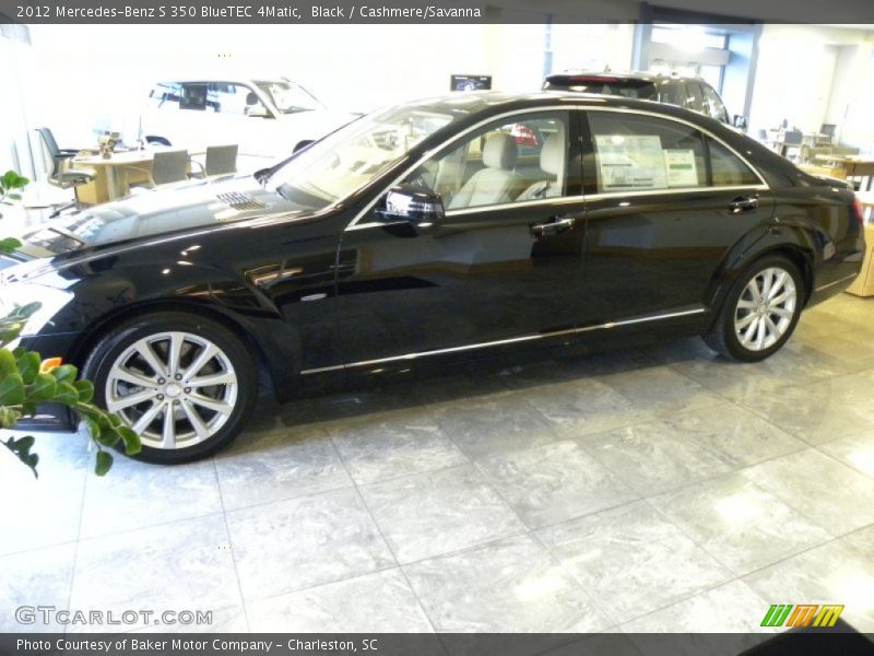Black / Cashmere/Savanna 2012 Mercedes-Benz S 350 BlueTEC 4Matic