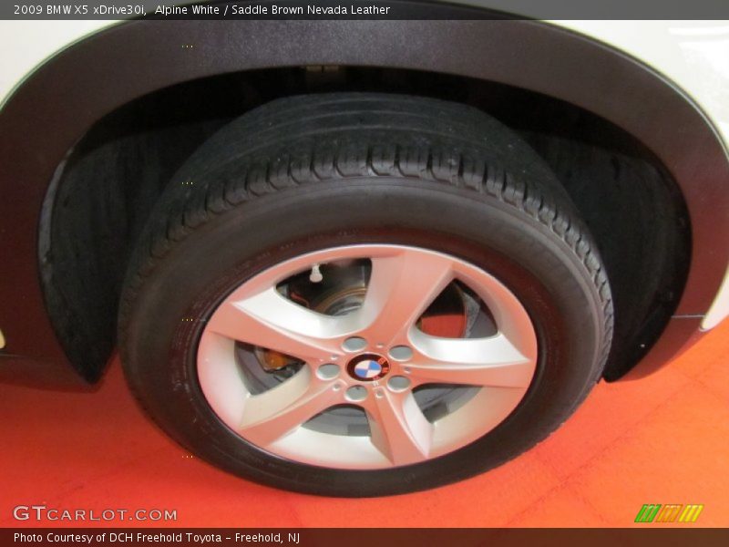 Alpine White / Saddle Brown Nevada Leather 2009 BMW X5 xDrive30i