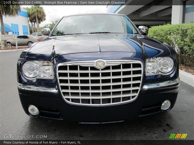 Midnight Blue Pearlcoat / Dark Slate Gray/Light Graystone 2005 Chrysler 300 C HEMI