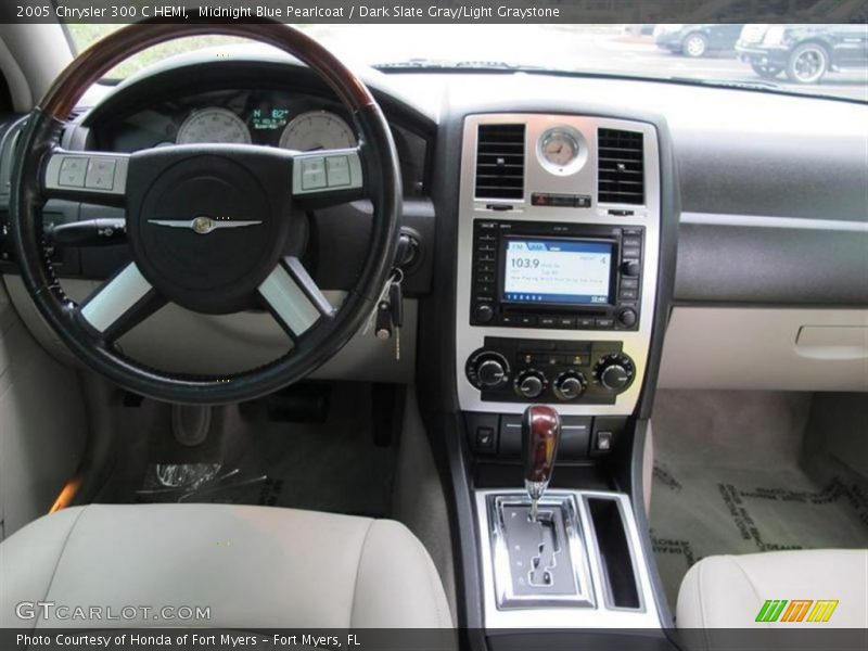 Midnight Blue Pearlcoat / Dark Slate Gray/Light Graystone 2005 Chrysler 300 C HEMI