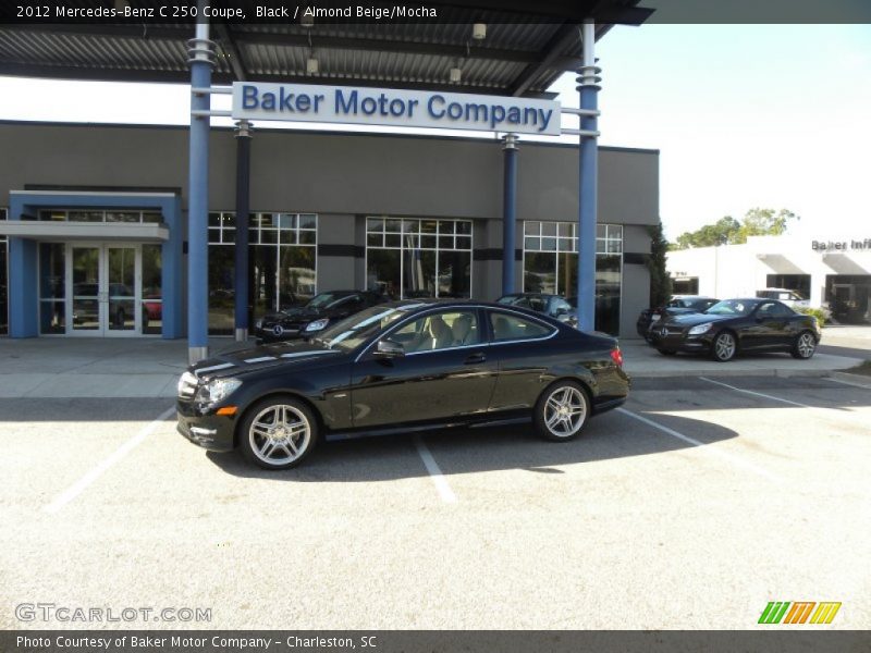 Black / Almond Beige/Mocha 2012 Mercedes-Benz C 250 Coupe