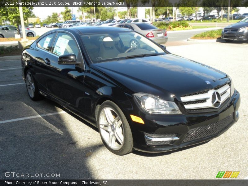 Black / Almond Beige/Mocha 2012 Mercedes-Benz C 250 Coupe