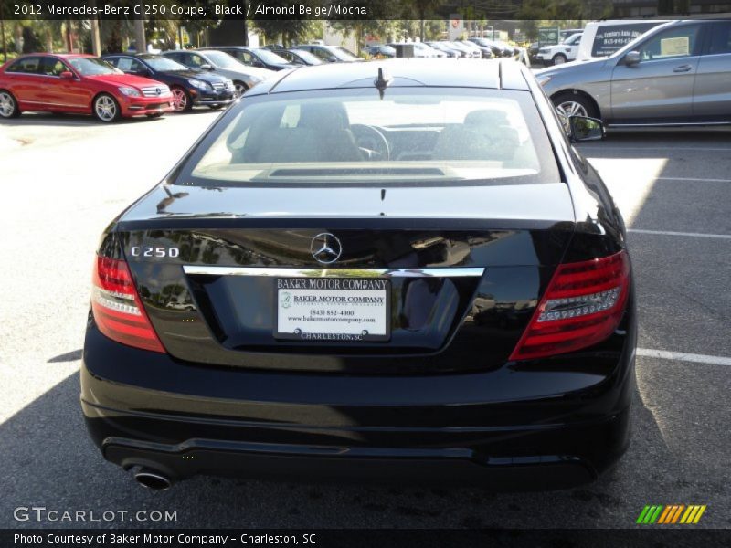 Black / Almond Beige/Mocha 2012 Mercedes-Benz C 250 Coupe