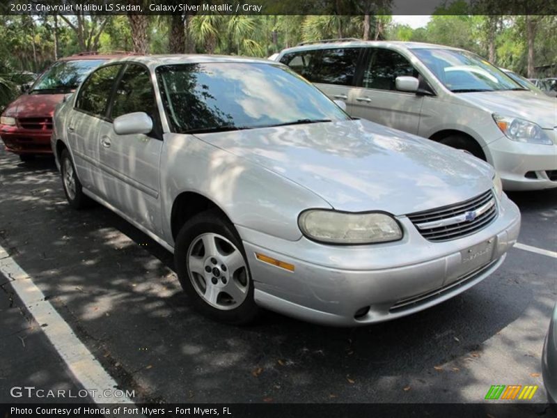 Galaxy Silver Metallic / Gray 2003 Chevrolet Malibu LS Sedan