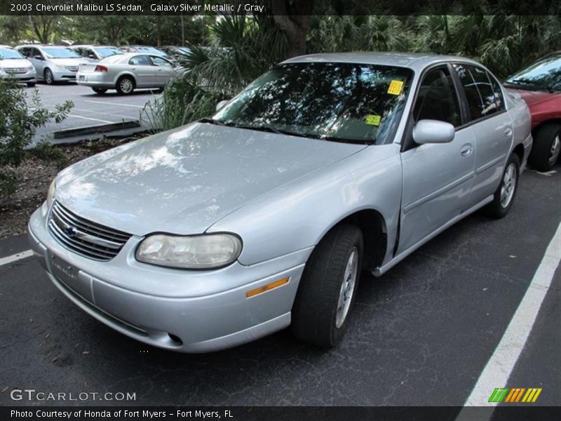 Galaxy Silver Metallic / Gray 2003 Chevrolet Malibu LS Sedan