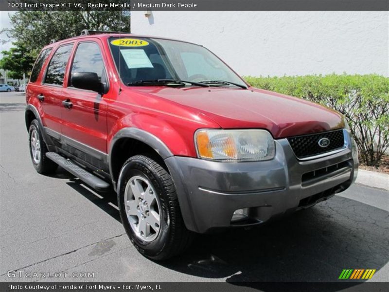 Redfire Metallic / Medium Dark Pebble 2003 Ford Escape XLT V6