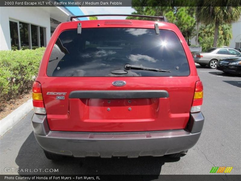 Redfire Metallic / Medium Dark Pebble 2003 Ford Escape XLT V6