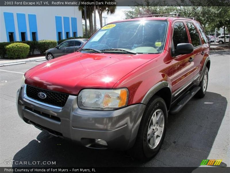 Redfire Metallic / Medium Dark Pebble 2003 Ford Escape XLT V6