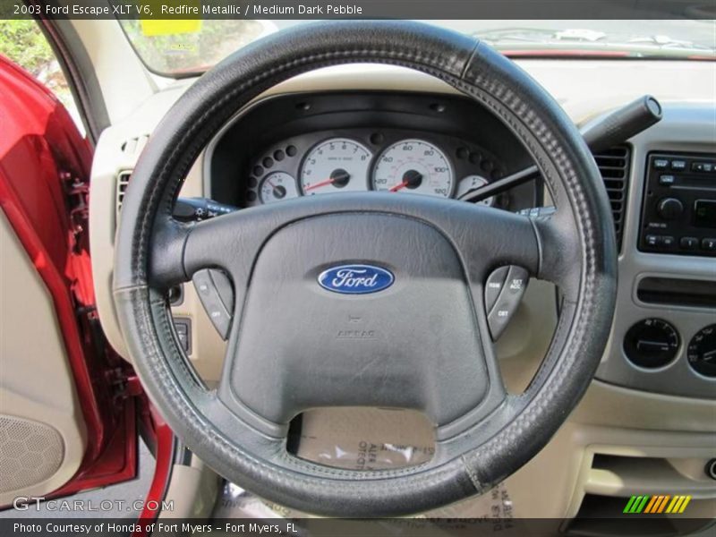 Redfire Metallic / Medium Dark Pebble 2003 Ford Escape XLT V6