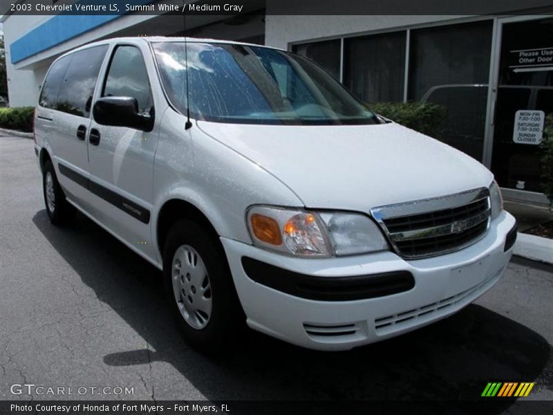Summit White / Medium Gray 2003 Chevrolet Venture LS