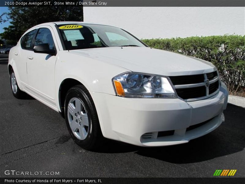 Stone White / Dark Slate Gray 2010 Dodge Avenger SXT