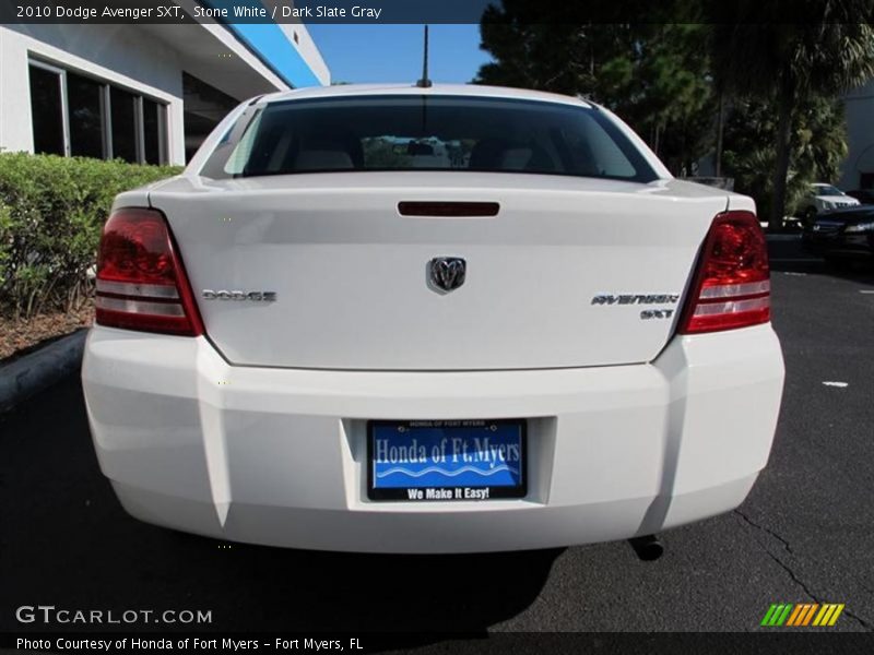 Stone White / Dark Slate Gray 2010 Dodge Avenger SXT