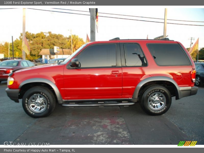Vermillion Red / Medium Graphite 1998 Ford Explorer Sport