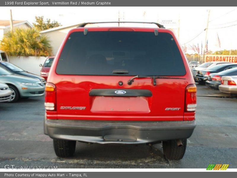 Vermillion Red / Medium Graphite 1998 Ford Explorer Sport