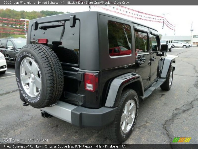 Black / Dark Slate Gray/Medium Slate Gray 2010 Jeep Wrangler Unlimited Sahara 4x4