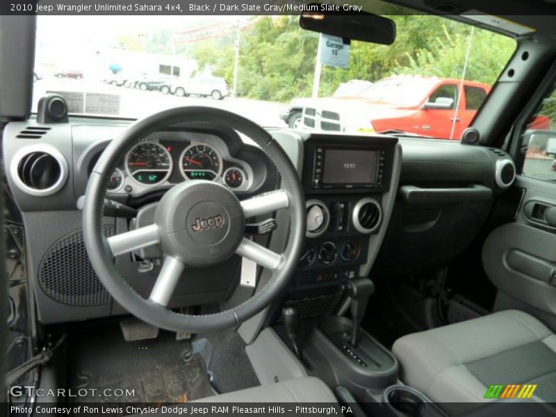 Black / Dark Slate Gray/Medium Slate Gray 2010 Jeep Wrangler Unlimited Sahara 4x4