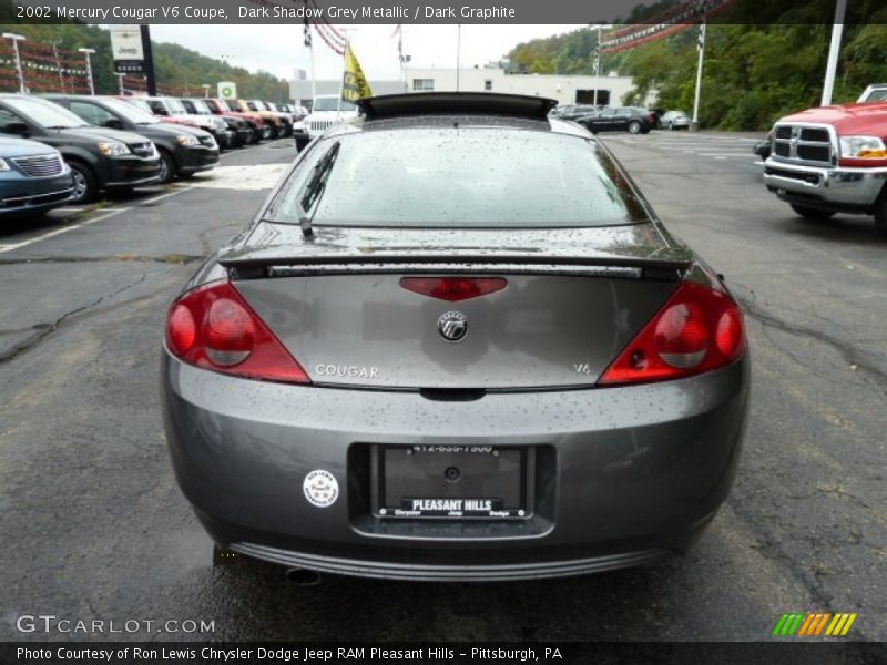 Dark Shadow Grey Metallic / Dark Graphite 2002 Mercury Cougar V6 Coupe