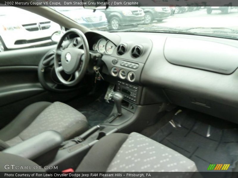 Dark Shadow Grey Metallic / Dark Graphite 2002 Mercury Cougar V6 Coupe