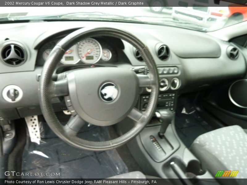 Dark Shadow Grey Metallic / Dark Graphite 2002 Mercury Cougar V6 Coupe