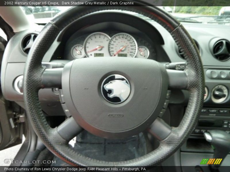 Dark Shadow Grey Metallic / Dark Graphite 2002 Mercury Cougar V6 Coupe
