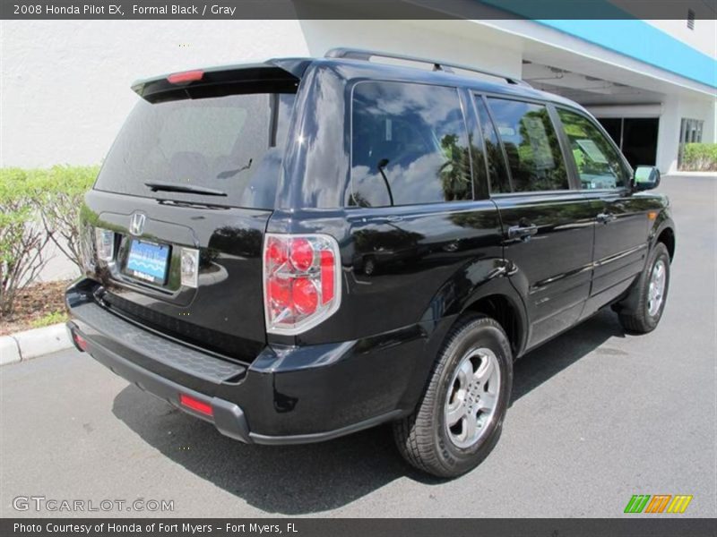 Formal Black / Gray 2008 Honda Pilot EX