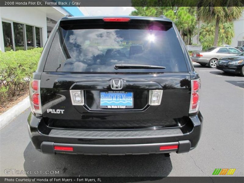 Formal Black / Gray 2008 Honda Pilot EX